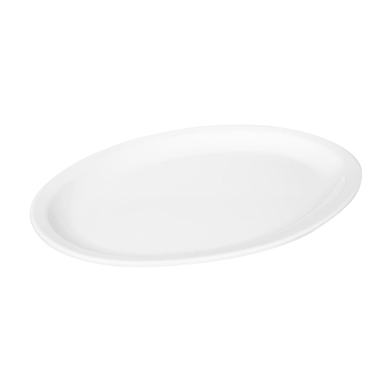 VERONA EFAY MELAMINE ECONOMIC OVAL PLATE PLATE 33 CM, WHITE COLOR