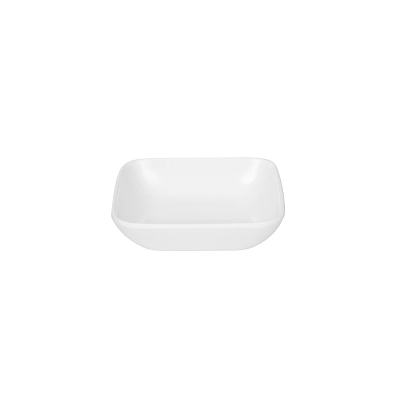 VERONA MELAMINE SQUARE SAUCE DISH 10 CM, WHITE COLOR