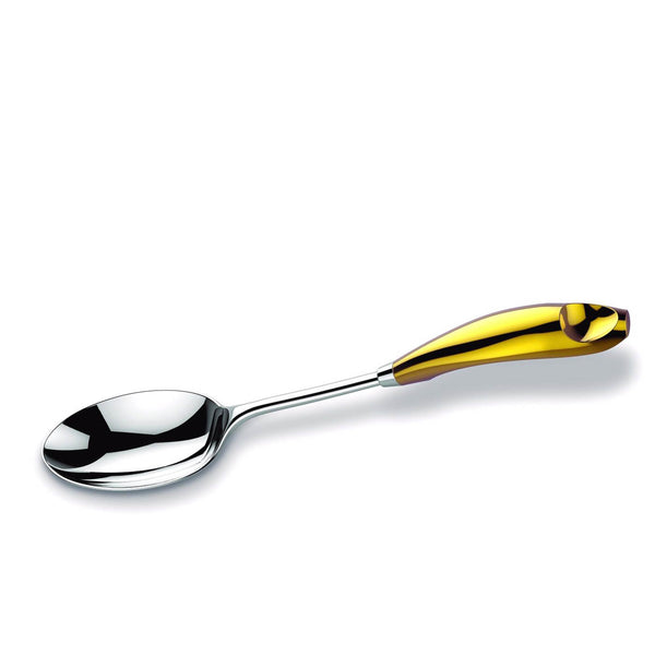 REGENT LUX STAINLESS STEEL SALAD SPOON, GOLD COLOR