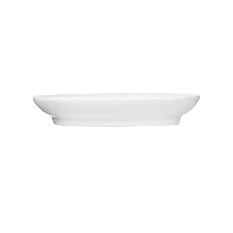 VERONA PORCELAIN SOAP DISH 14 CM, WHITE COLOR