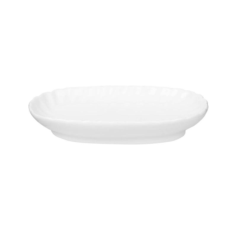 VERONA PORCELAIN SOAP DISH 14 CM, WHITE COLOR