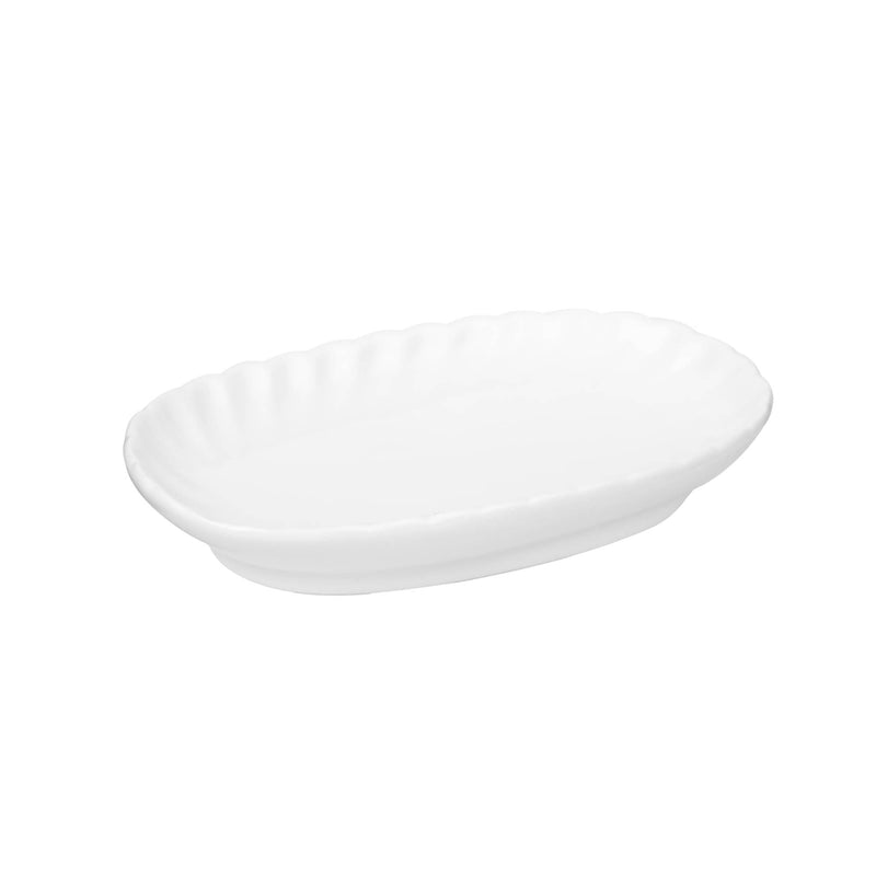 VERONA PORCELAIN SOAP DISH 14 CM, WHITE COLOR