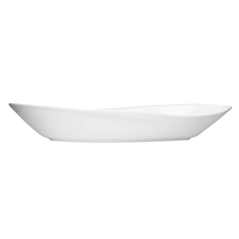 VERONA PORCELAIN LEAF BOWL 40 CM, WHITE COLOR