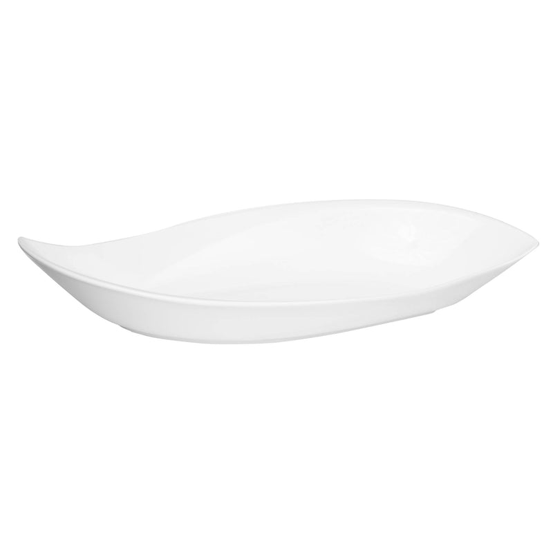 VERONA PORCELAIN LEAF BOWL 40 CM, WHITE COLOR