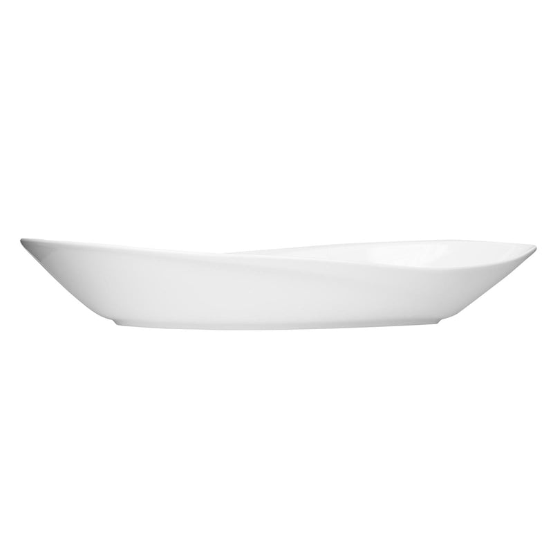 VERONA PORCELAIN LEAF BOWL 50.8 CM, WHITE COLOR