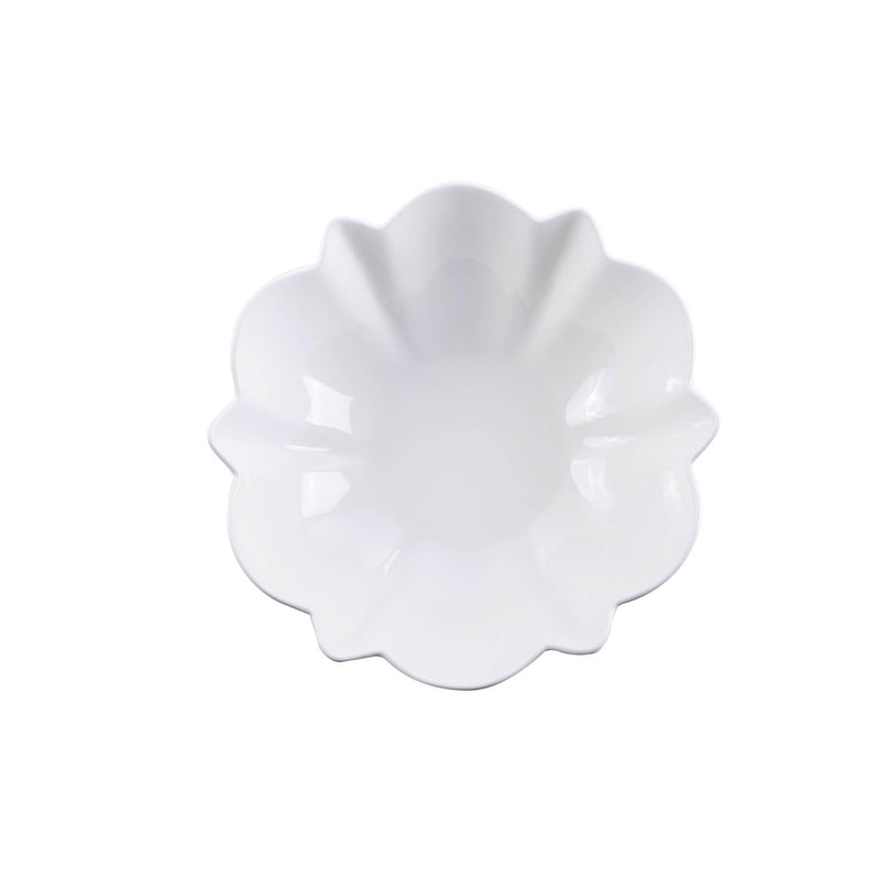 VERONA PORCELAIN LOTUS LEAF BOWL 32 CM, WHITE COLOR