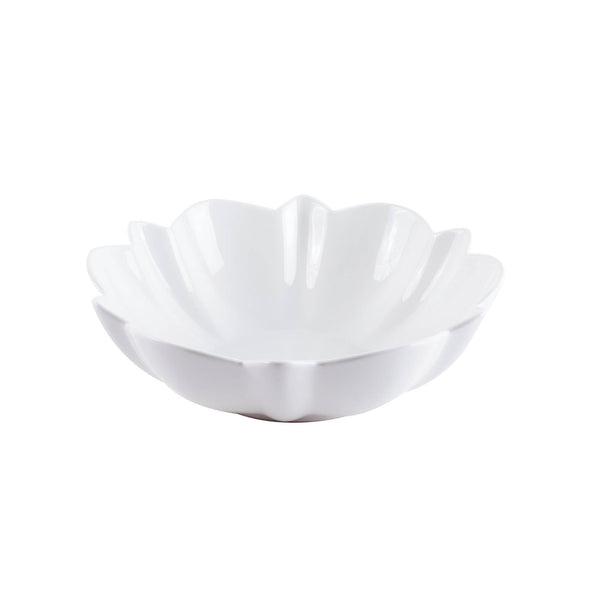 VERONA PORCELAIN LOTUS LEAF BOWL 32 CM, WHITE COLOR