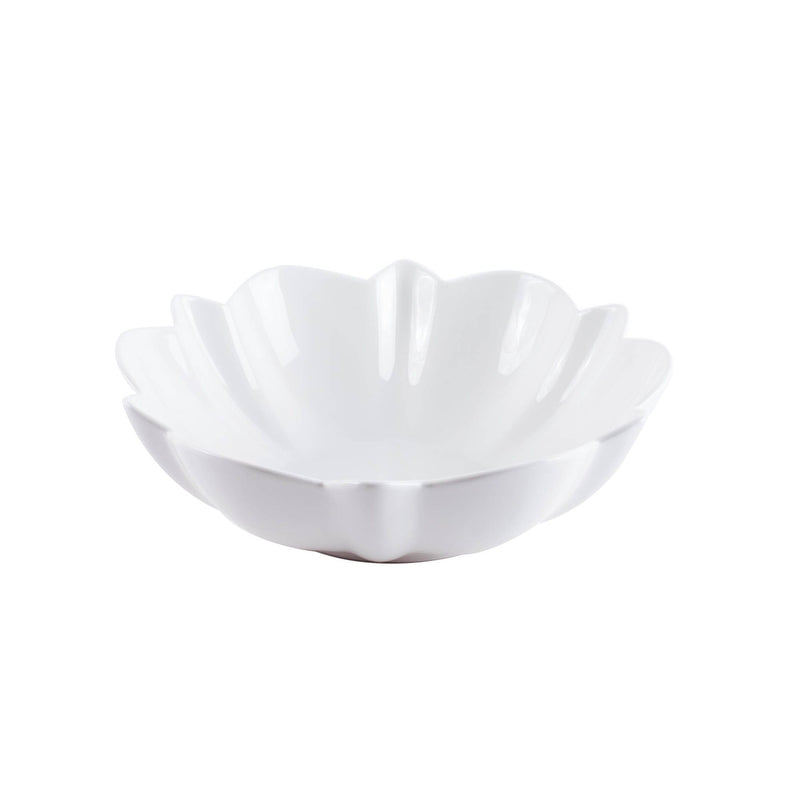 VERONA PORCELAIN LOTUS LEAF BOWL 32 CM, WHITE COLOR