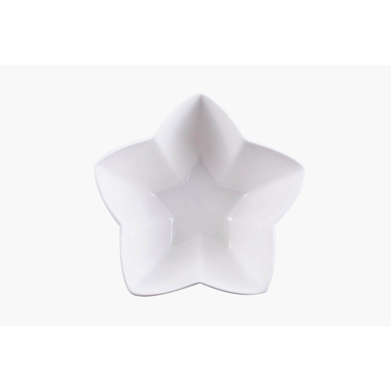 VERONA PORCELAIN STAR BOWL 20 CM, WHITE COLOR