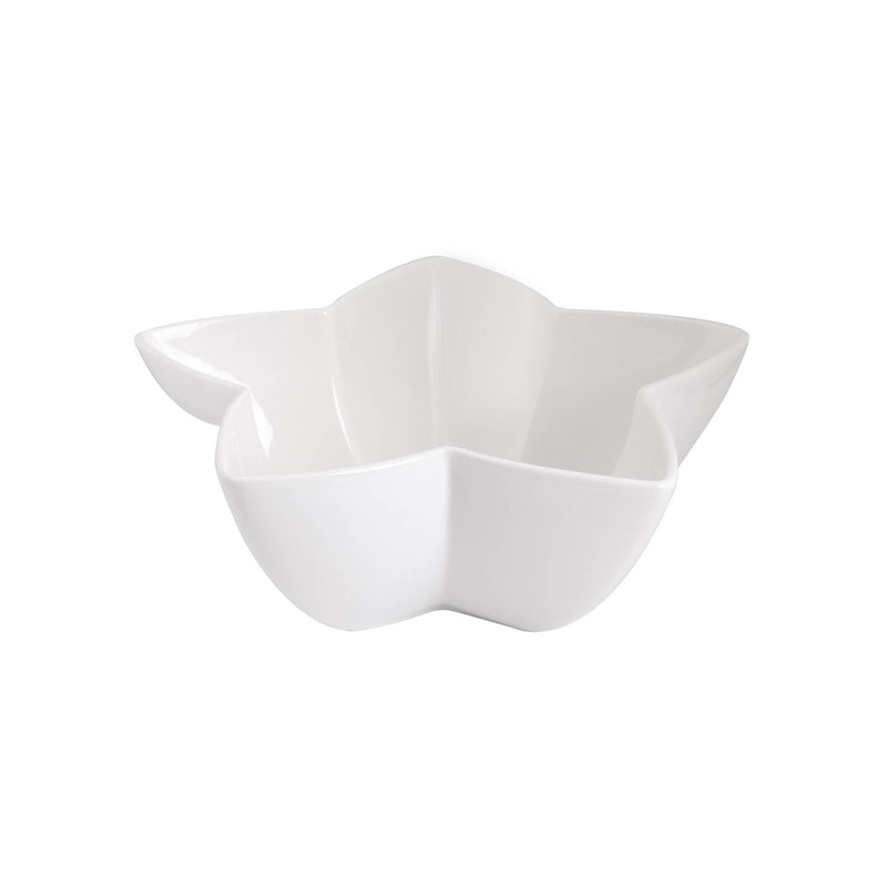 VERONA PORCELAIN STAR BOWL 20 CM, WHITE COLOR