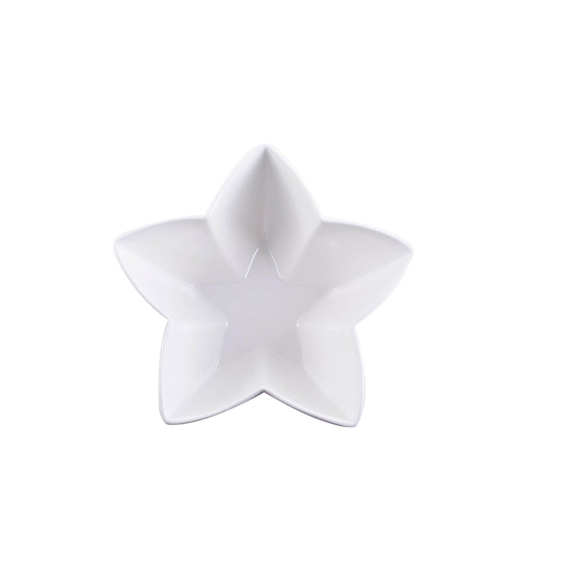 VERONA PORCELAIN STAR BOWL 30 CM, WHITE COLOR