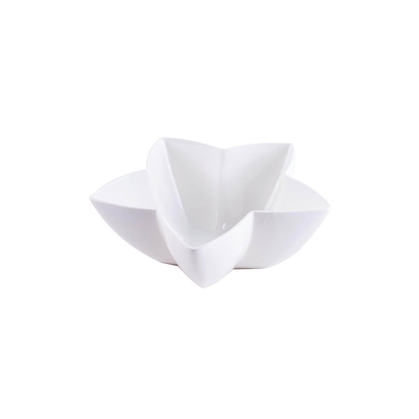 VERONA PORCELAIN STAR BOWL 30 CM, WHITE COLOR