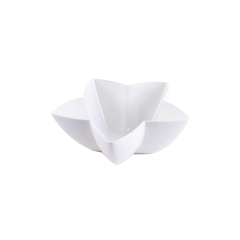 VERONA PORCELAIN STAR BOWL 30 CM, WHITE COLOR