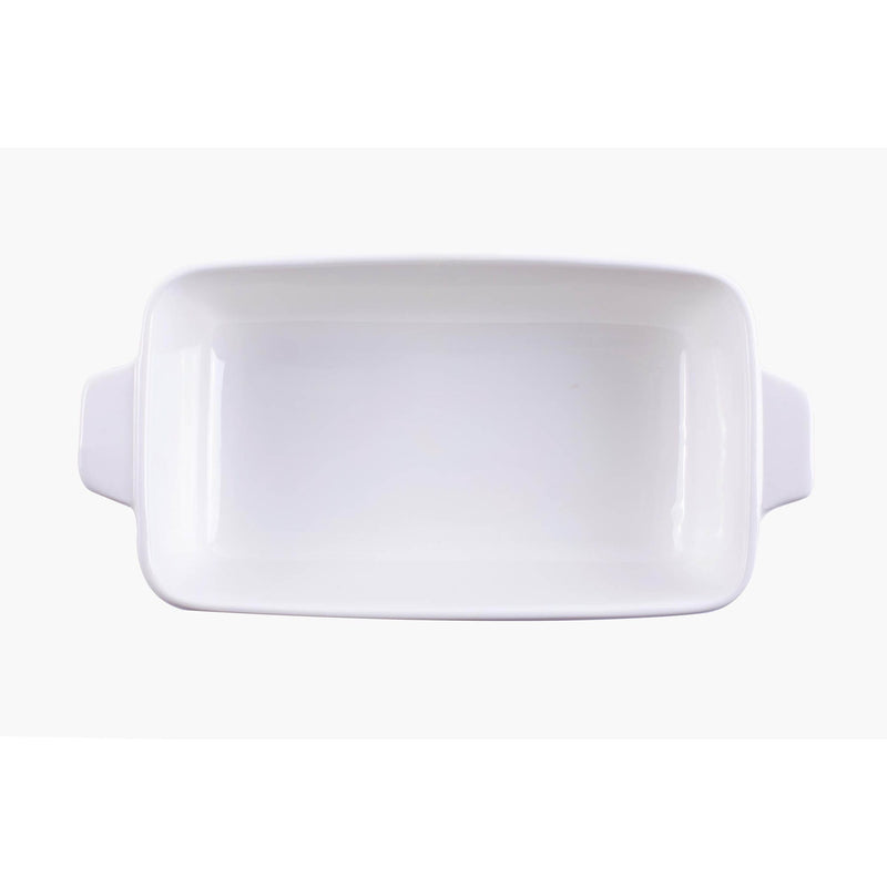 VERONA PORCELAIN EARED RECTANGLE BAKEWARE 23X11.5 CM, WHITE COLOR