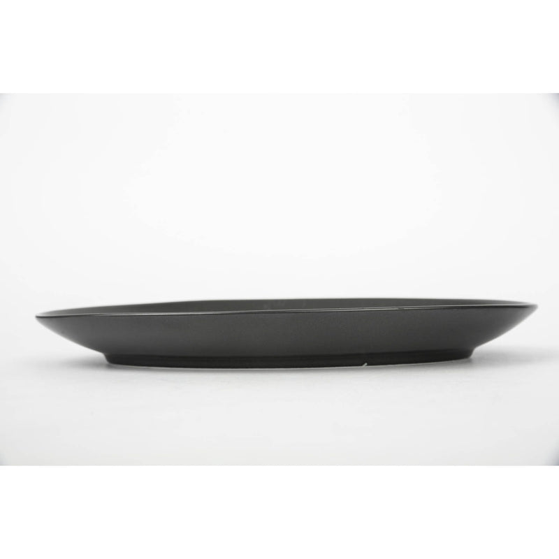 VERONA PORCELAIN DEEP OVAL PLATE 10 INCH, BLACK COLOR