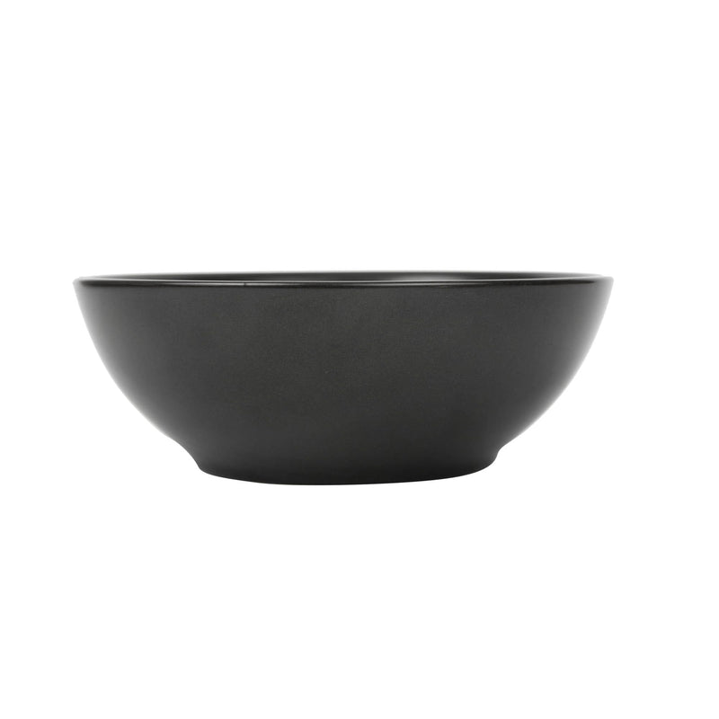 VERONA PORCELAIN ROUND BOWL 16.5 INCH, BLACK COLOR