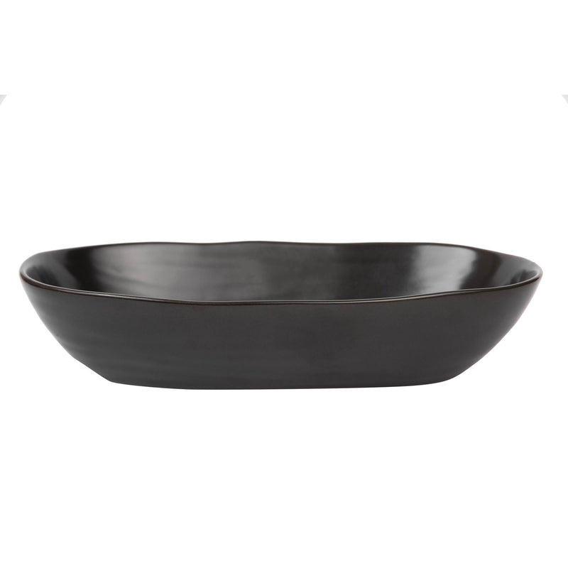 VERONA PORCELAIN BOAT BOWL 11 INCH, BLACK COLOR