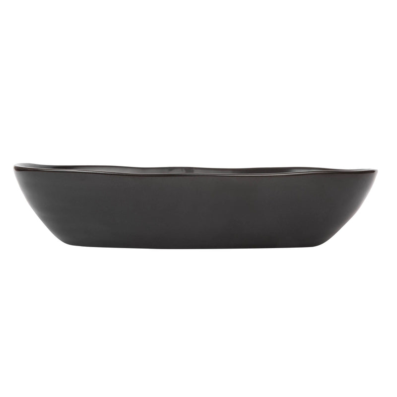 VERONA PORCELAIN BOAT BOWL 11 INCH, BLACK COLOR