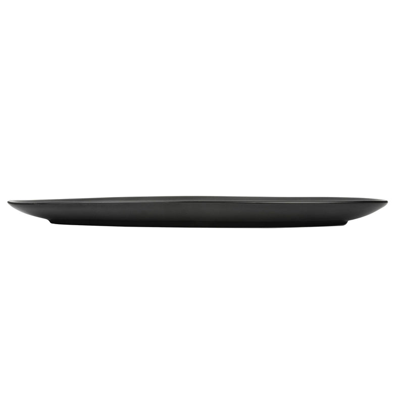 VERONA PORCELAIN OVAL PLATE 16 INCH, BLACK COLOR