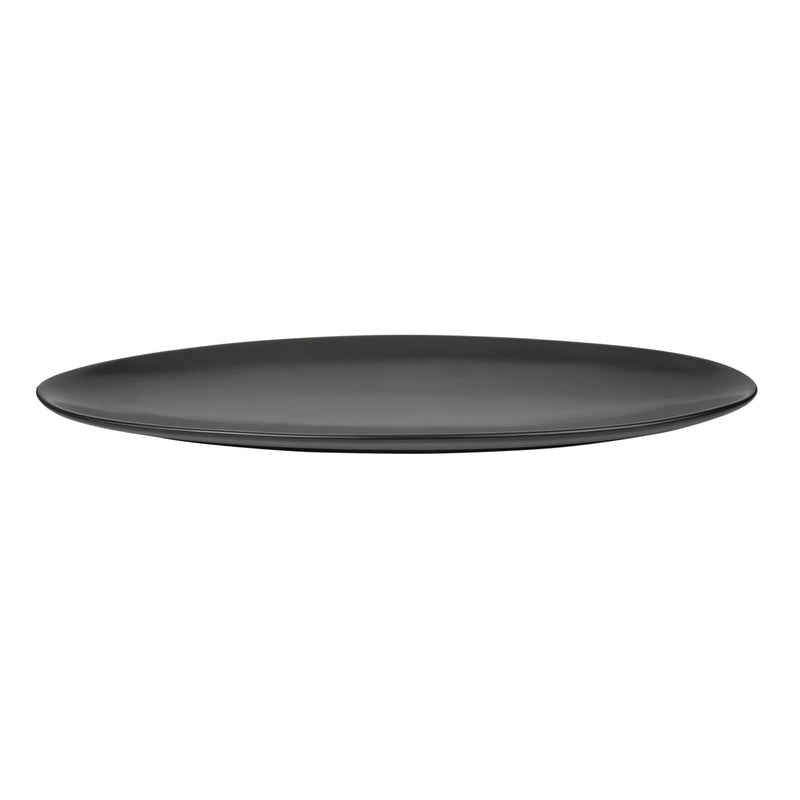 VERONA PORCELAIN OVAL PLATE 16 INCH, BLACK COLOR