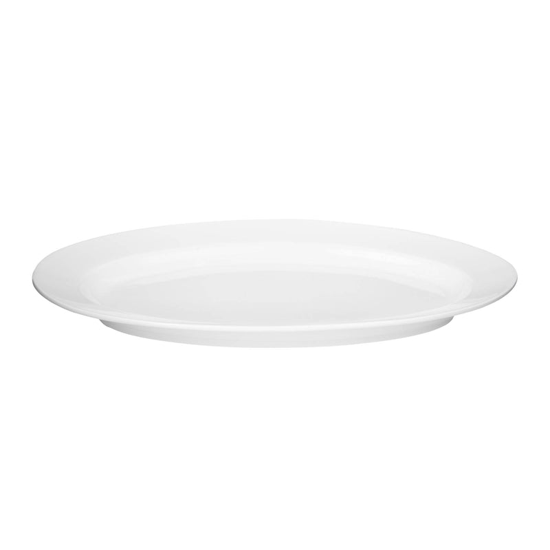 VERONA PORCELAIN DEEP OVAL PLATE 35 CM, WHITE COLOR