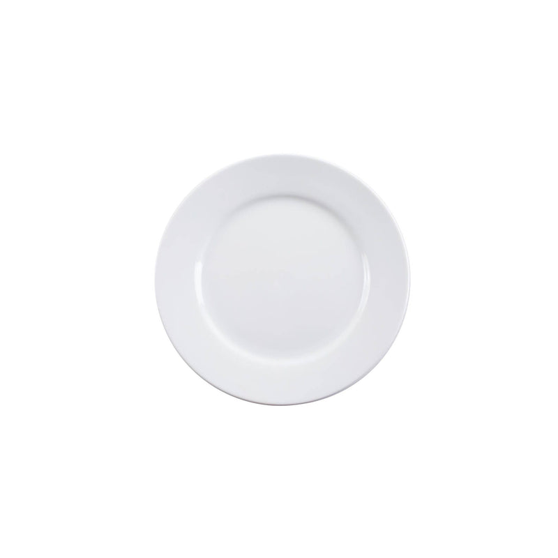 VERONA PORCELAIN 6 PIECE DINNER PLATE SET 10 INCH, WHITE COLOR