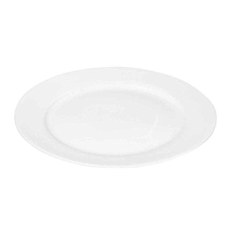 VERONA PORCELAIN 6 PIECE DINNER PLATE SET 10 INCH, WHITE COLOR