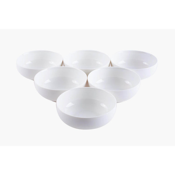 VERONA PORCELAIN 6 PIECE SOUP BOWL SET 12 CM, WHITE COLOR