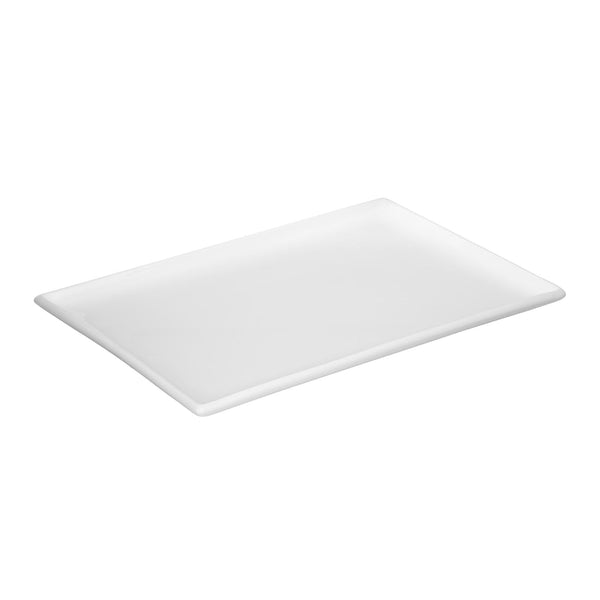 VERONA PORCELAIN RECTANGLE DISH 25X17 CM, WHITE COLOR