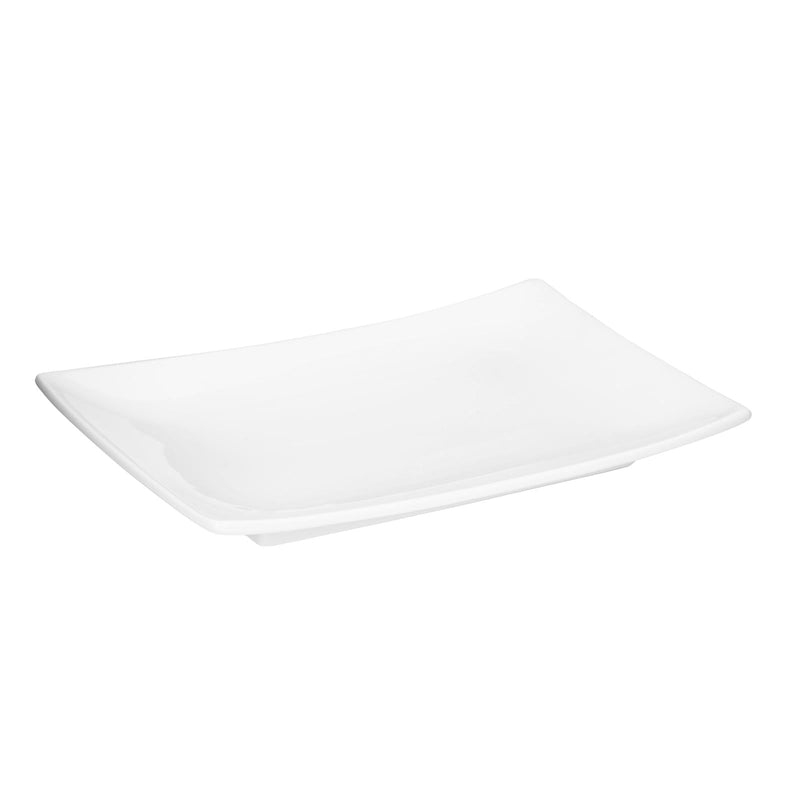 VERONA PORCELAIN RECTANGLE PLATTER 30X21 CM, WHITE COLOR