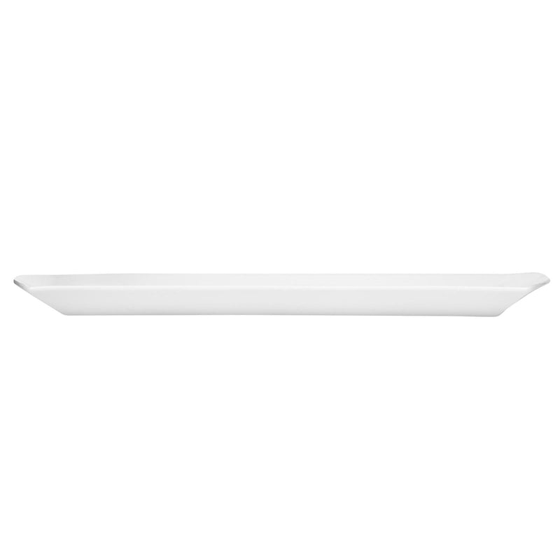 VERONA PORCELAIN RIMMED RECTANGLE PLATTER 40 CM, WHITE COLOR