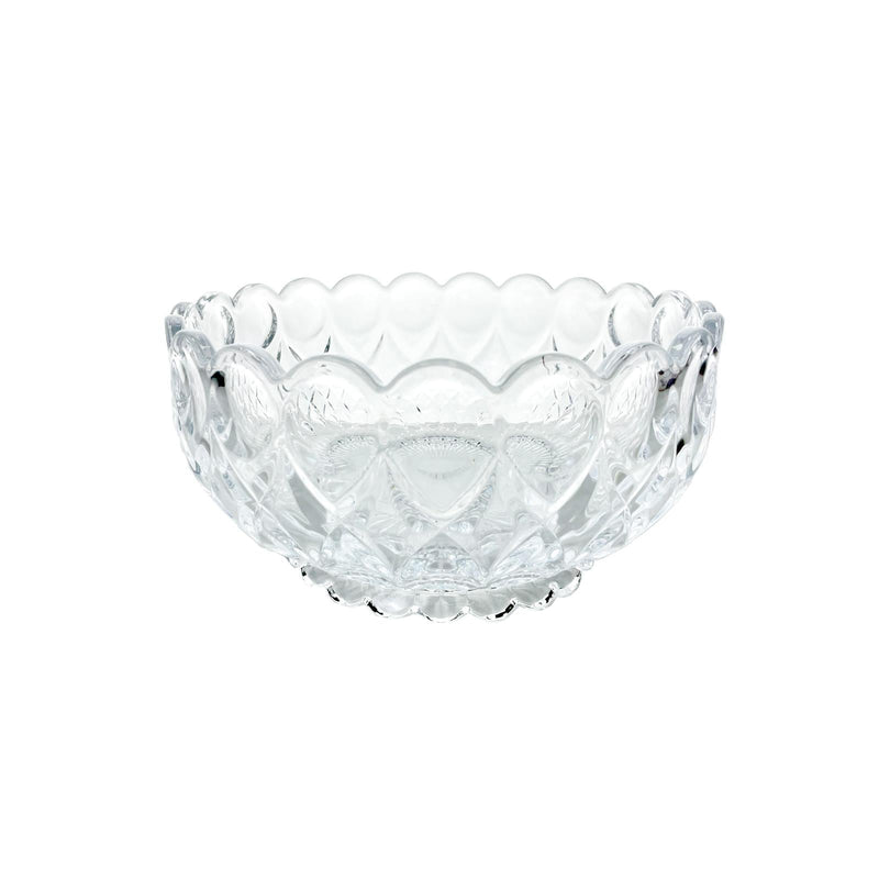 TALIONA NEW ANGELICA GLASS FRUIT BOWL 22 CM, CLEAR