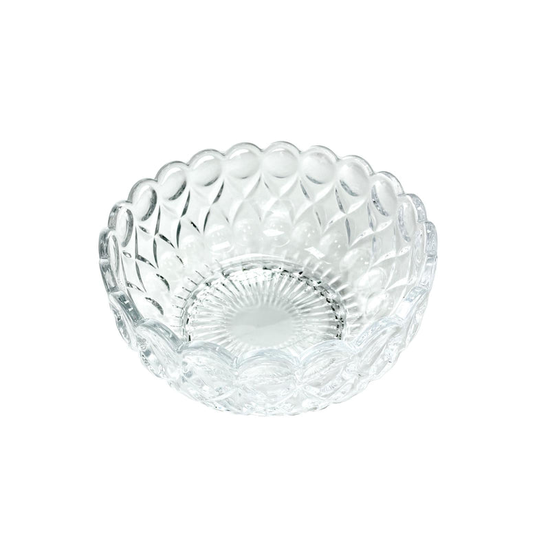 TALIONA NEW ANGELICA GLASS FRUIT BOWL 22 CM, CLEAR