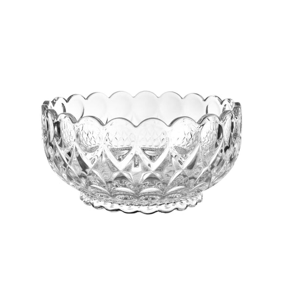 TALIONA NEW ANGELICA GLASS FRUIT BOWL 22 CM, CLEAR