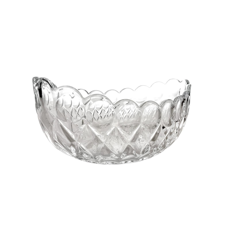 TALIONA NEW ANGELICA GLASS OVAL BOWL 27X15X12 CM, CLEAR