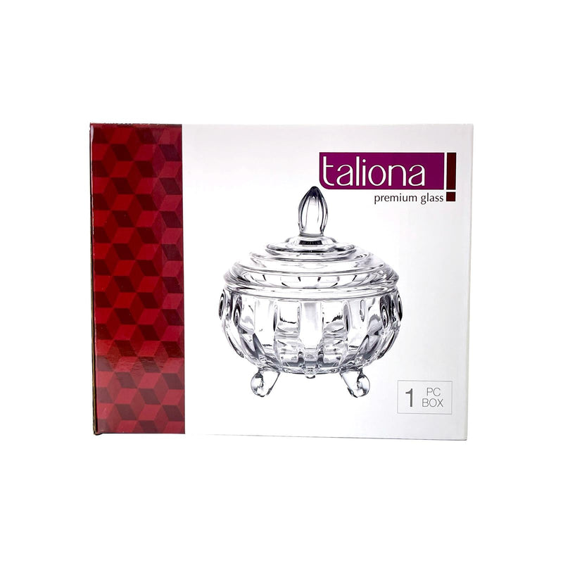 TALIONA PARIS GLASS CANDY DISH 18 CM, CLEAR