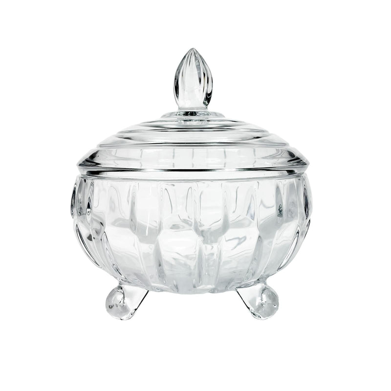 TALIONA PARIS GLASS CANDY DISH 18 CM, CLEAR