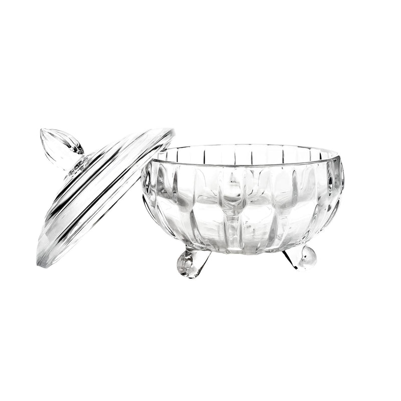 TALIONA PARIS GLASS CANDY DISH 18 CM, CLEAR