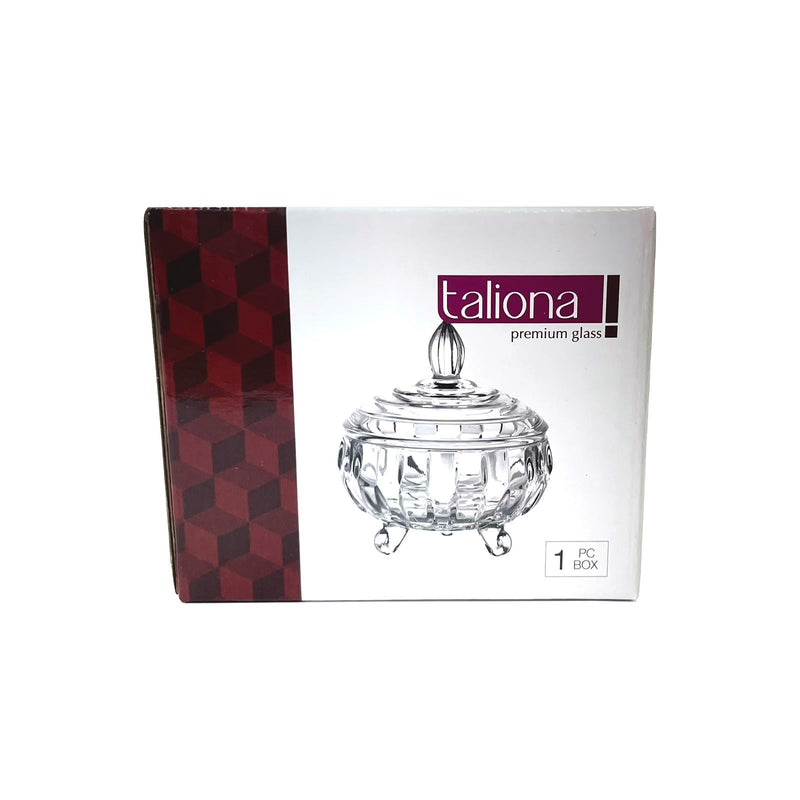 TALIONA PARIS GLASS CANDY DISH 11X12.5 CM, CLEAR