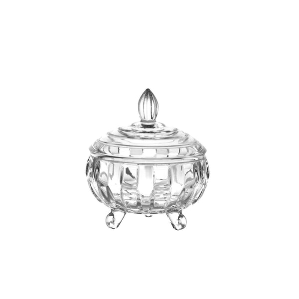 TALIONA PARIS GLASS CANDY DISH 11X12.5 CM, CLEAR