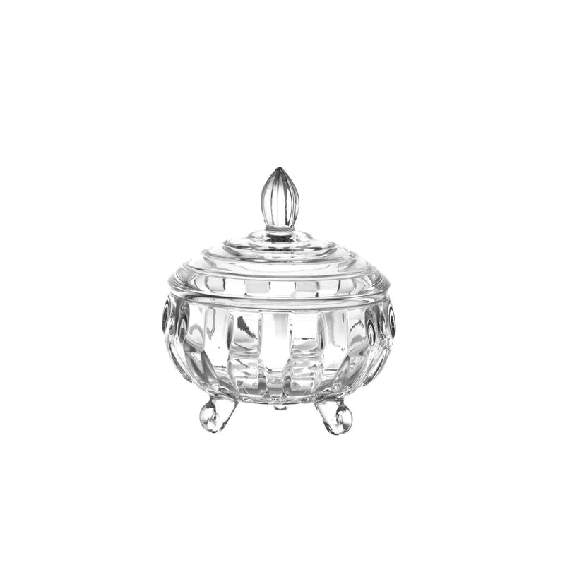 TALIONA PARIS GLASS CANDY DISH 11X12.5 CM, CLEAR