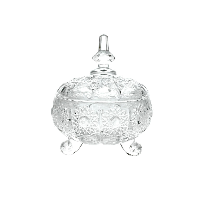 TALIONA PK GLASS CANDY DISH 11X13 CM, CLEAR