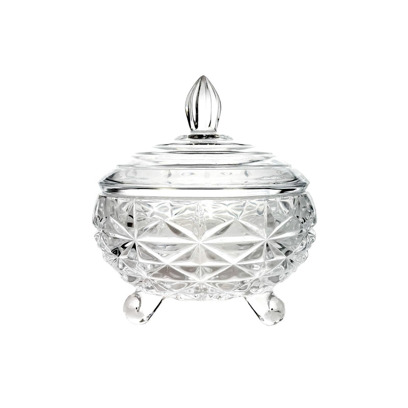 TALIONA VICTORIA GLASS CANDY DISH 18 CM, CLEAR