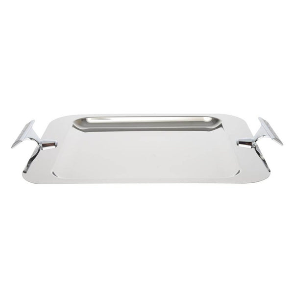 REGENT BRILLIANT STAINLESS STEEL SQUARE TRAY 46X34 CM, SILVER