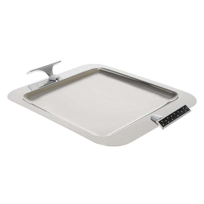 REGENT BRILLIANT STAINLESS STEEL SQUARE TRAY 46X34 CM, SILVER