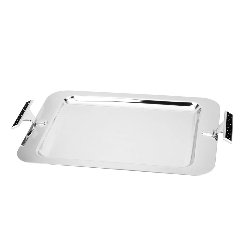 REGENT BRILLIANT STAINLESS STEEL RECTANGLE TRAY 51X31 CM, SILVER