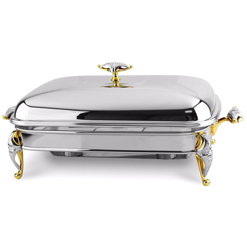 REGENT MALIAKA STAINLESS STEEL OBLENG FOOD WARMER 3 QTS, GOLD COLOR