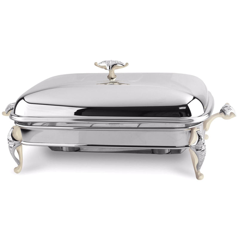 REGENT MALIAKA STAINLESS STEEL OBLENG FOOD WARMER 3 QTS, SILVER COLOR