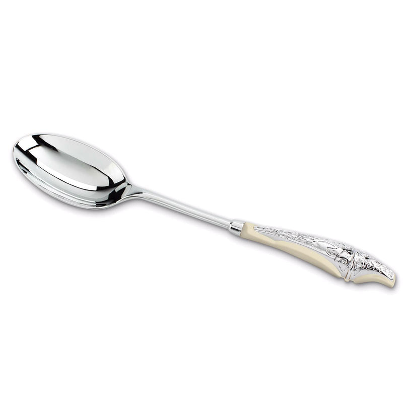 REGENT MALIAKA STAINLESS STEEL SALAD SPOON, SILVER COLOR