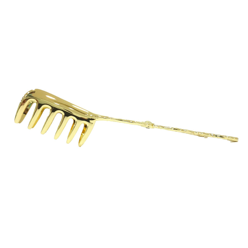 REGENT GOLD PLATED STAINLESS STEEL SPAGHETTI TONG 22 CM, GOLD COLOR